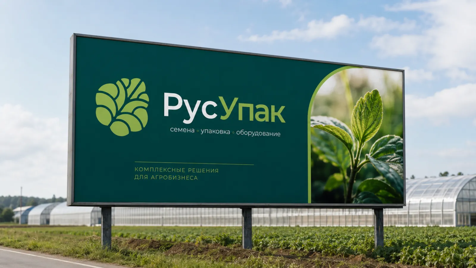 Билборд РусУпак у трассы